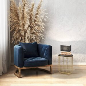 Svítidlo FISCHER & HONSEL tmavé dřevo/šedá kov/plátno