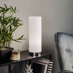 Svítidlo FISCHER & HONSEL chrom/bílý kov/textil