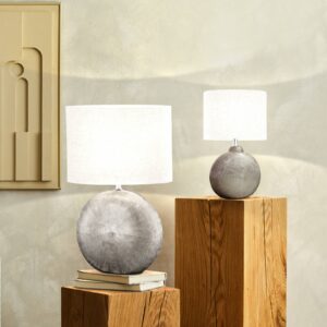 Svítidlo FISCHER & HONSEL antická stříbrná/bílá kov/látka