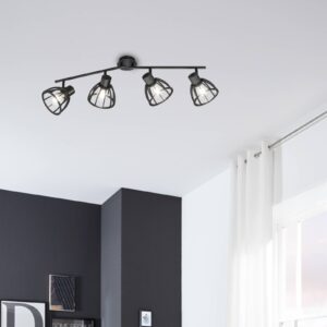 Svítidlo FISCHER & HONSEL matná černá dřevo/kov