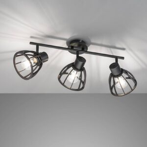 Svítidlo FISCHER & HONSEL matná černá dřevo/kov