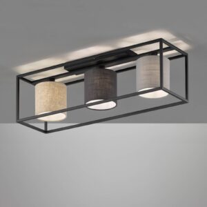 Svítidlo FISCHER & HONSEL písková černá/světle šedá/šedá/písková kov/tkanina/PVC