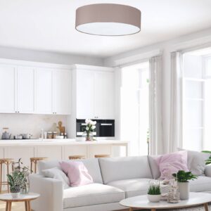 Svítidlo FISCHER & HONSEL cappuccino/bílá textil/plast