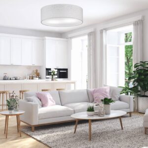 Svítidlo FISCHER & HONSEL bílá textil/akryl