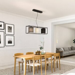 Svítidlo FISCHER & HONSEL písková černá/písková/šedá/černá kov/lněné plátno/PVC