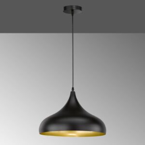 Svítidlo FISCHER & HONSEL černá/zlatá kov