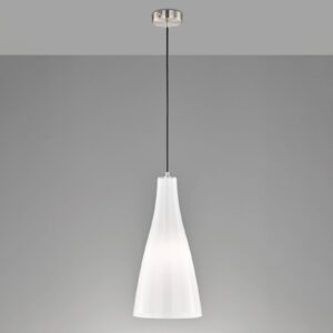 Svítidlo FISCHER & HONSEL matný nikl/opálová kov/sklo