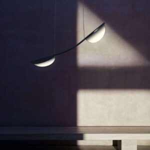 Svítidlo FLOS modrá metalická hliník