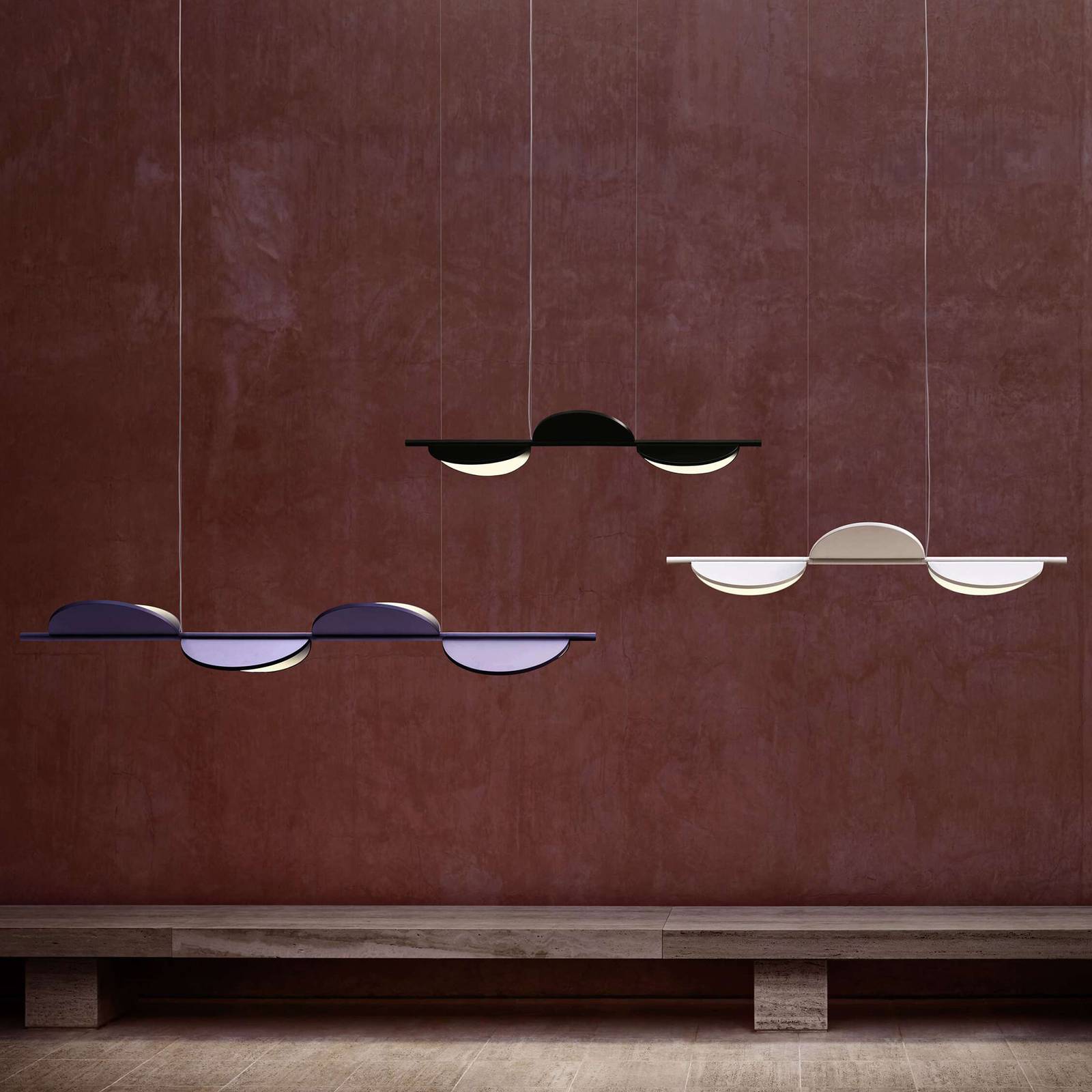 Svítidlo FLOS šeříková metalická hliník