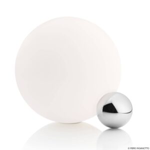 Svítidlo FLOS hliník lesklý/bílá opálové sklo/kov