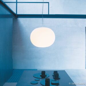 Svítidlo FLOS opálově bílá sklo/ocel