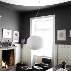 Svítidlo FLOS opálově bílá sklo/ocel