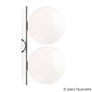 Svítidlo FLOS chrom/bílý ocel/sklo