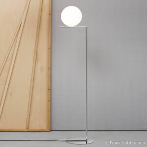 Svítidlo FLOS opálová bílá/chrom ocel/sklo