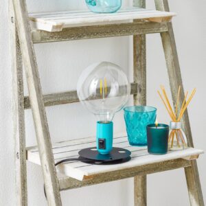 Svítidlo FLOS černá/tyrkysová hliník