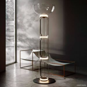 Svítidlo FLOS transparentní sklo/hliník