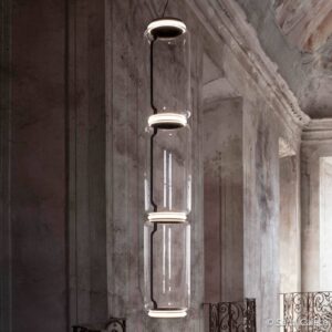 Svítidlo FLOS transparentní sklo/hliník