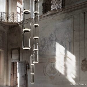 Svítidlo FLOS transparentní sklo/hliník