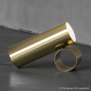 Svítidlo FLOS zlatá lesklá hliník/polykarbonát