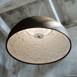 Svítidlo FLOS černá/opálová bílá sádra/hliník/ocel/silikon/sklo