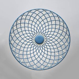 Svítidlo FLOS modrá recyklovaný plast/hliník