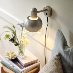 Svítidlo FRANDSEN černá/matná satinovaná kov/látka