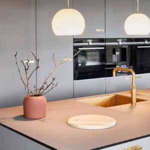 Svítidlo FRANDSEN opálová bílá/mosaz antická sklo/kov