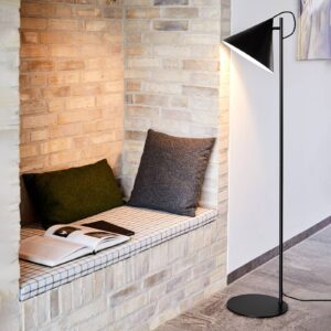 Svítidlo FRANDSEN černá/bílá kov/látka