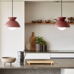 Svítidlo FRANDSEN červená matná kov