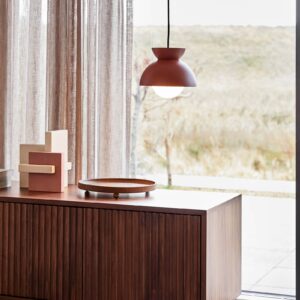 Svítidlo FRANDSEN červená kov