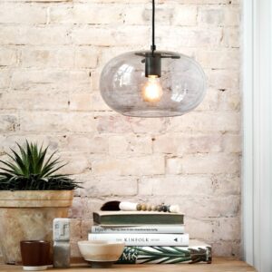 Svítidlo FRANDSEN kouřově šedá sklo