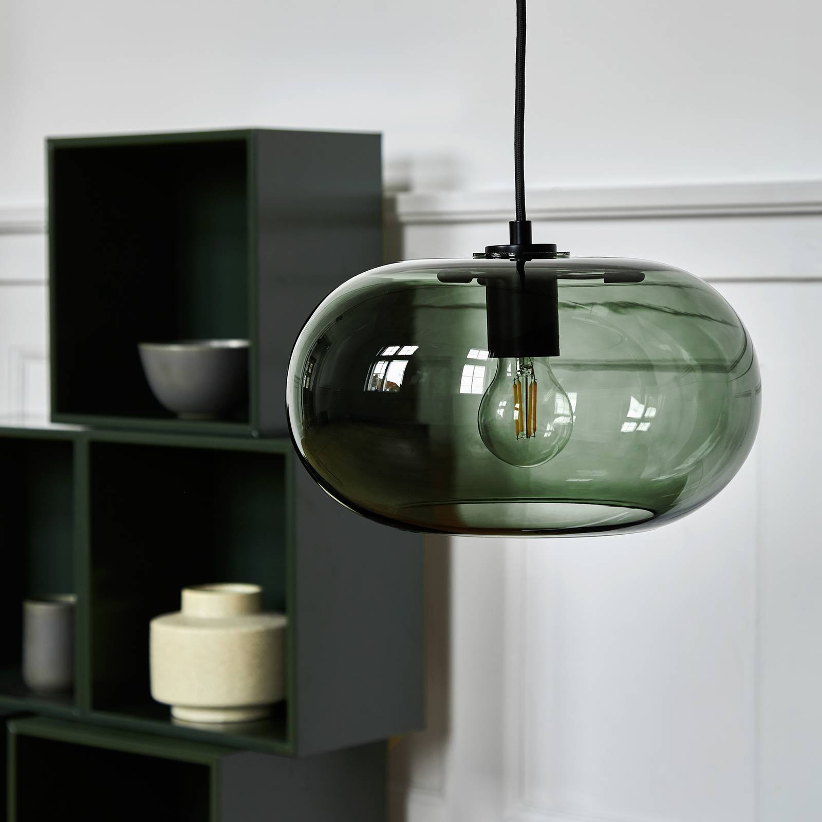 Svítidlo FRANDSEN zelený sklo