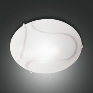 Svítidlo Fabas Luce bílé sklo/kov