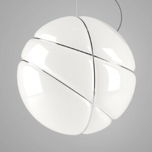 Svítidlo Fabbian bílá/chrom sklo/kov