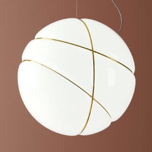 Svítidlo Fabbian bílá/zlatá sklo/kov