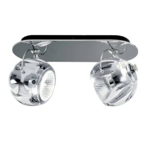 Svítidlo Fabbian lesklý chrom/průhledná kov/olovnatý křišťál