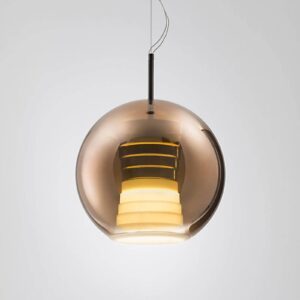 Svítidlo Fabbian černá kov/sklo