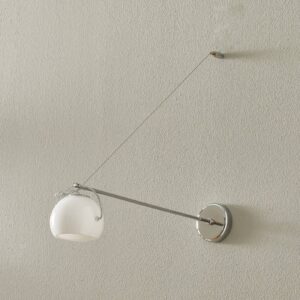 Svítidlo Fabbian bílé/chromované lesklé sklo/kov