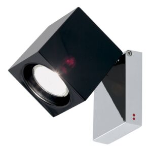 Svítidlo Fabbian černá/chrom lesklý sklo/kov