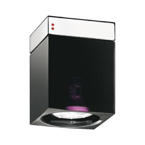 Svítidlo Fabbian černá/chrom lesklý sklo/kov