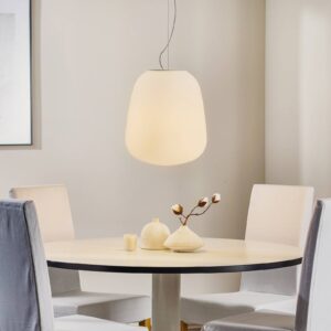 Svítidlo Fabbian bílé sklo/kov