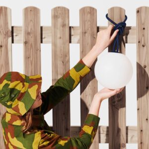 Svítidlo Fatboy bílá/tmavě modrá plast/hliník/silikonová pryž