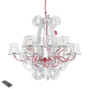 Svítidlo Fatboy transparentní/červená polykarbonát