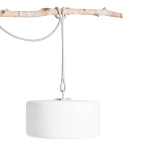 Svítidlo Fatboy bílá/světle šedá plast/silikonová pryž