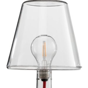 Svítidlo Fatboy transparentní/červená polykarbonát