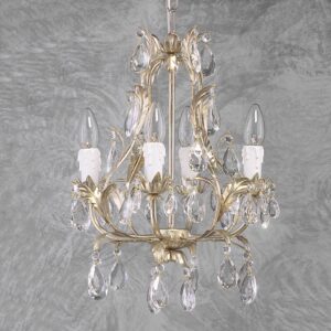 Svítidlo Ferro Luce stříbrná/čirá kov