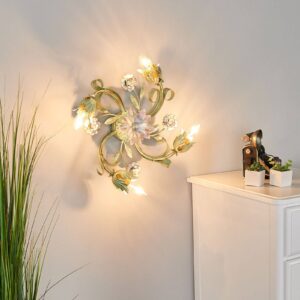 Svítidlo Ferro Luce světle zelená/bílá/růžová železo