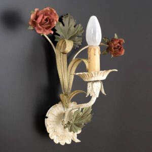 Svítidlo Ferro Luce krémová/zelená/červená kov