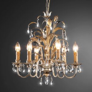 Svítidlo Ferro Luce stříbrná/čirá kov postříbřený/sklo