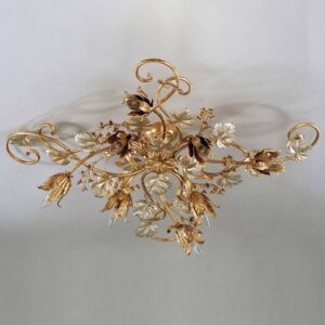 Svítidlo Ferro Luce pozlátko/lístkové stříbro kov/křišťál